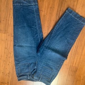 Talbots crop wise leg  high waisted curly fit jeans